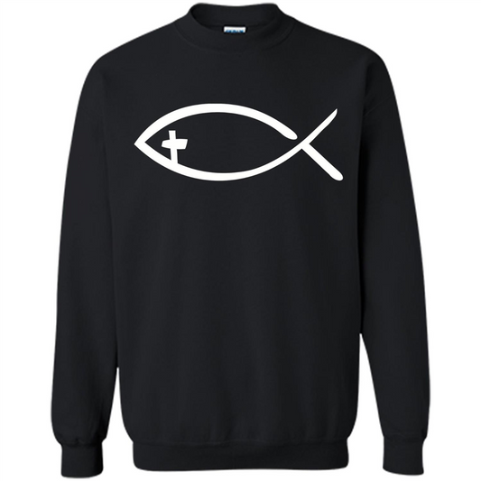 Christian T-shirt Jesus fish T-shirt Orange