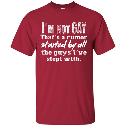 LGBTQ T-shirt I‰۪m Not Gay That‰۪s A Rumor Cardinal