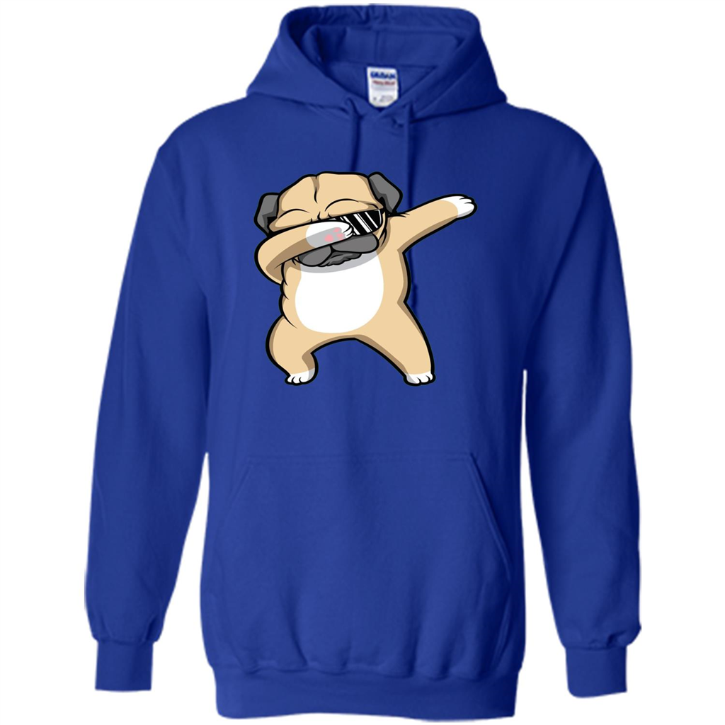 Dabbing Pug T-shirt Funny Cute Dog Dab Dance T-Shirt Royal