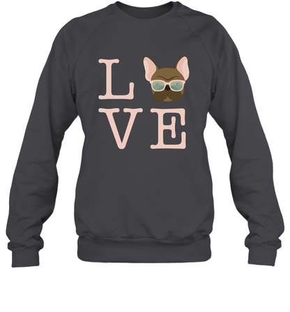 Love Dog Shirt Sweatshirt Sweatshirt Dark Heather