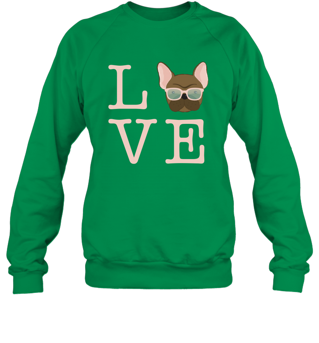 Love Dog Shirt Sweatshirt Sweatshirt Irish Green