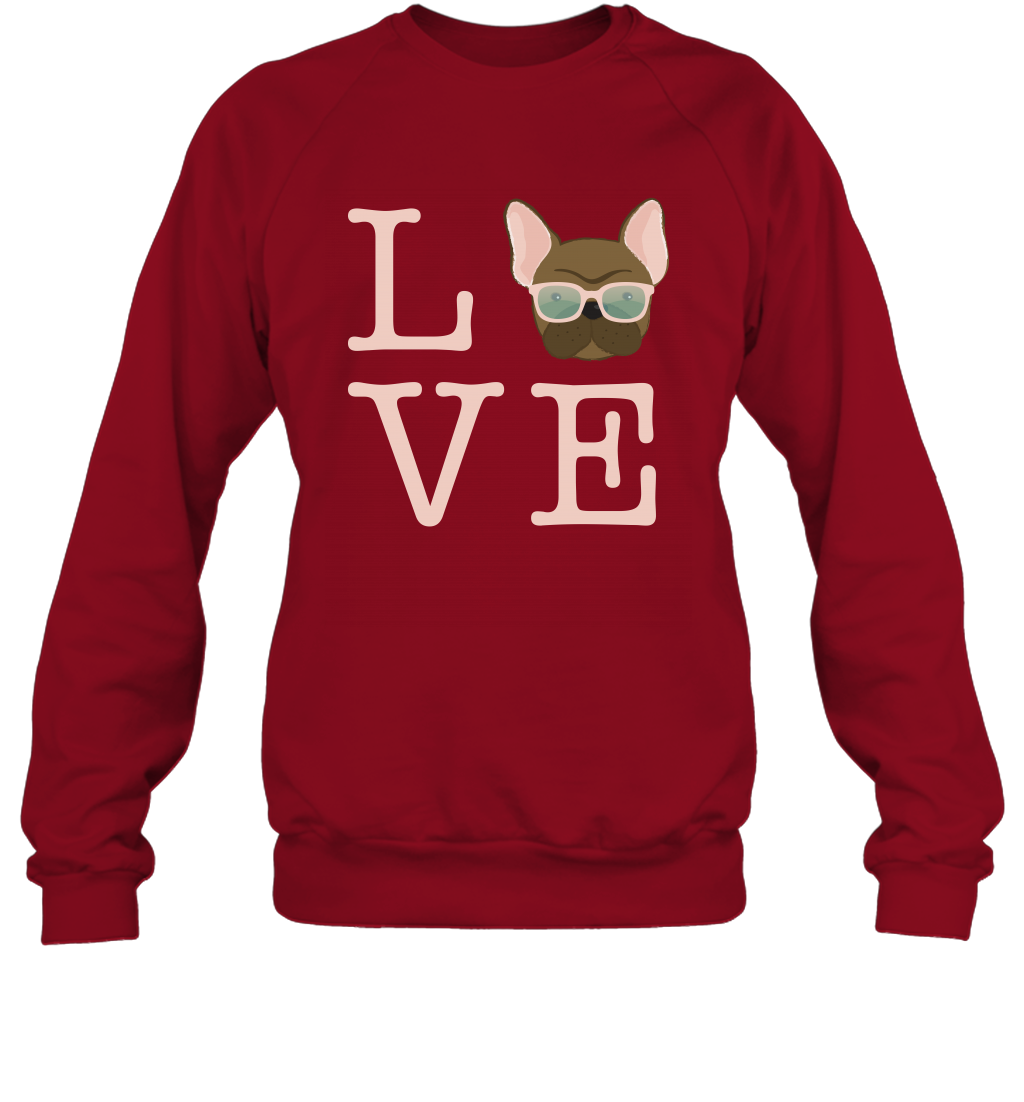 Love Dog Shirt Sweatshirt Sweatshirt Cardinal Red