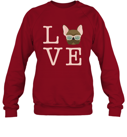 Love Dog Shirt Sweatshirt Sweatshirt Cardinal Red