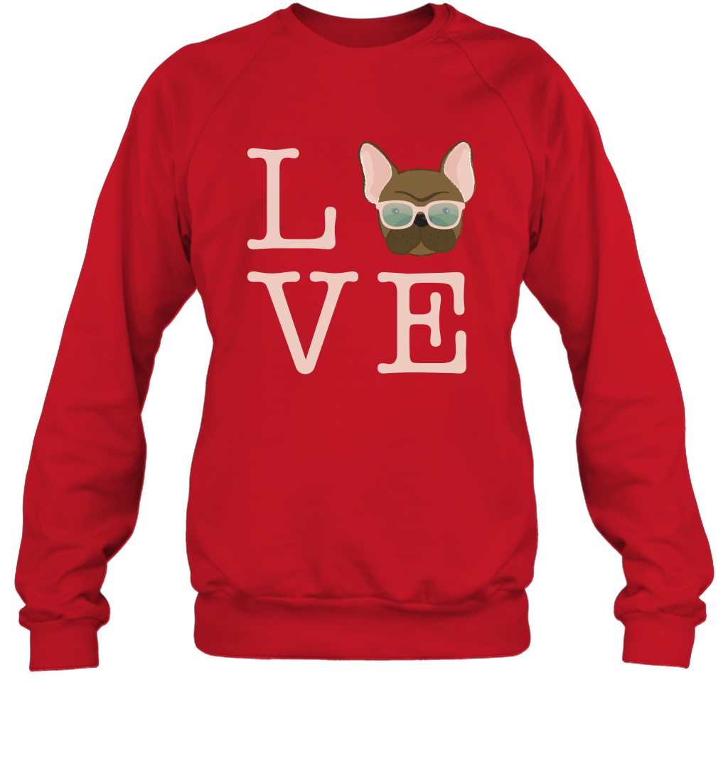 Love Dog Shirt Sweatshirt Sweatshirt Red