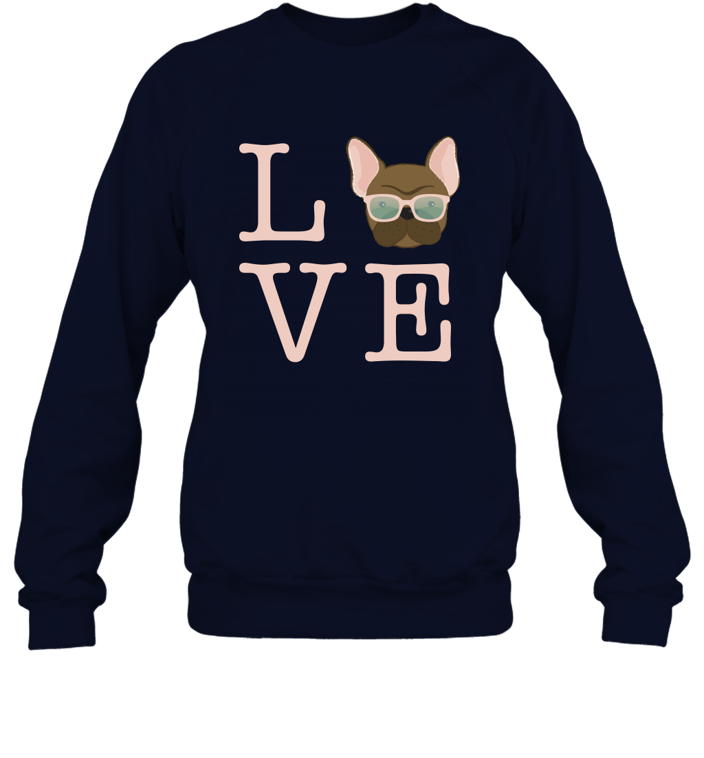 Love Dog Shirt Sweatshirt Sweatshirt Navy