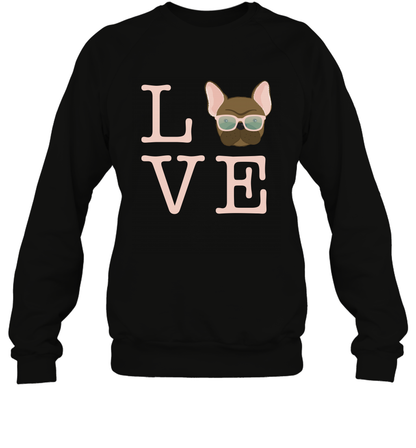 Love Dog Shirt Sweatshirt Sweatshirt Black