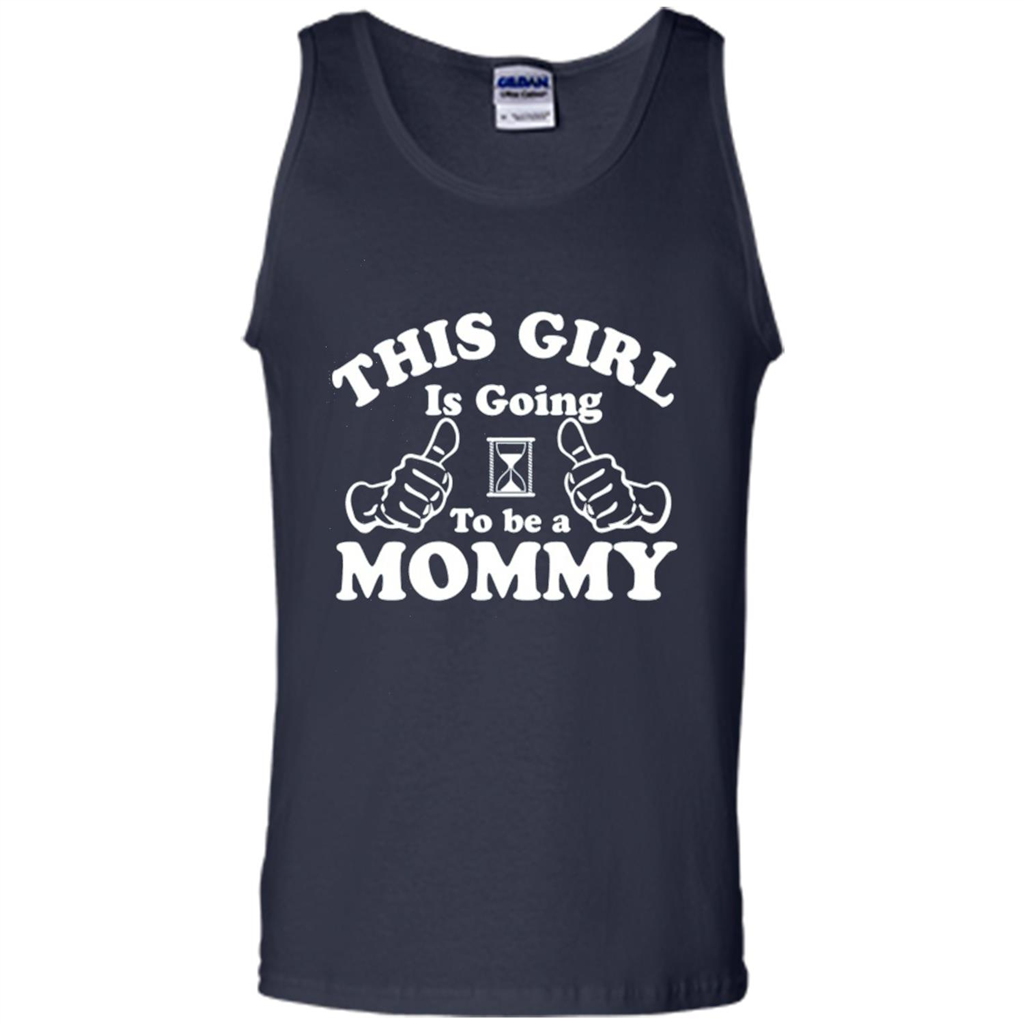 Mommy T-shirt This Girl Is Going to Be A Mommy Navy