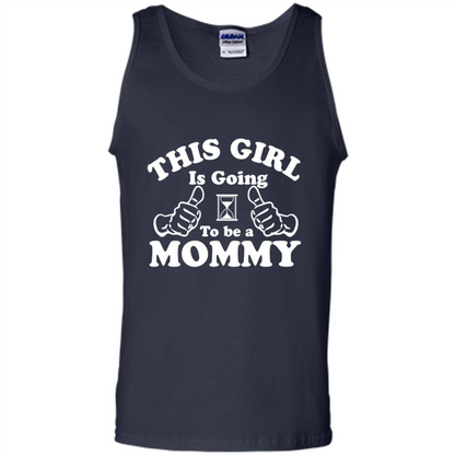 Mommy T-shirt This Girl Is Going to Be A Mommy Navy