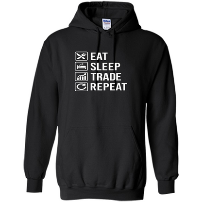 Eat Sleep Trade Repeat T-shirt Black