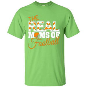 Real Moms of Football T-shirt Orange Football Mom T-Shirt