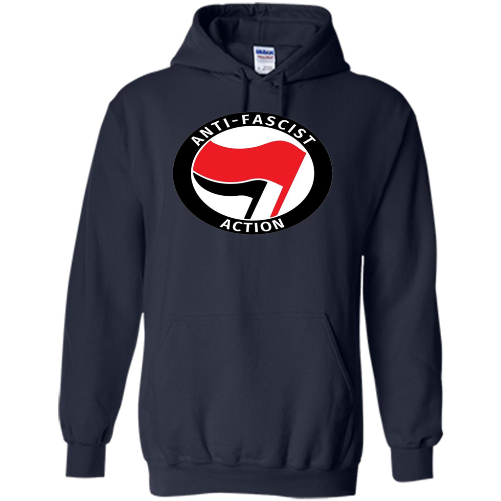 Anti - Fascist Action T-shirt Navy