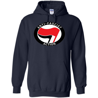 Anti - Fascist Action T-shirt Navy