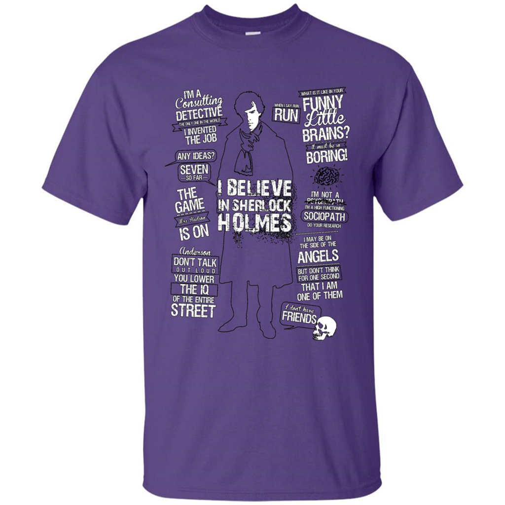 Detective Quotes To A Great Mind Nothing Is Little T-shirt Purple