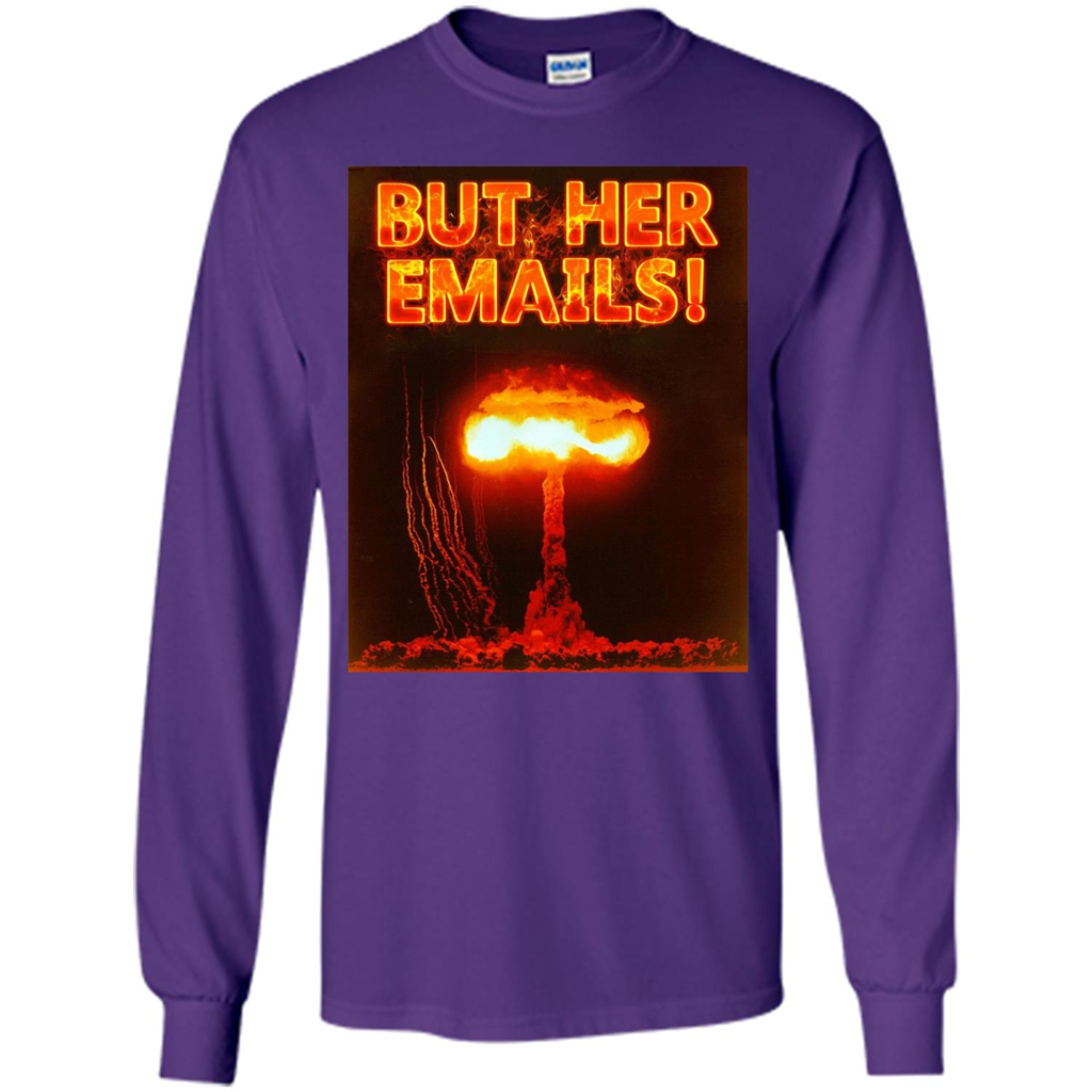 Funny American T-shirt But Her Emails Purple