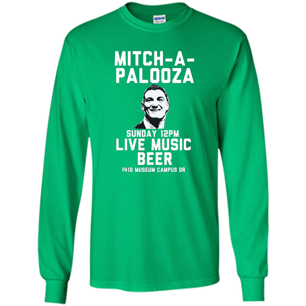 Mitch-a-palooza Live Music Beer T-shirt Irish Green