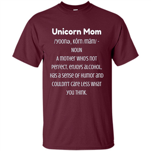 Fun Mom T-shirt - Unicorn Mom Definition