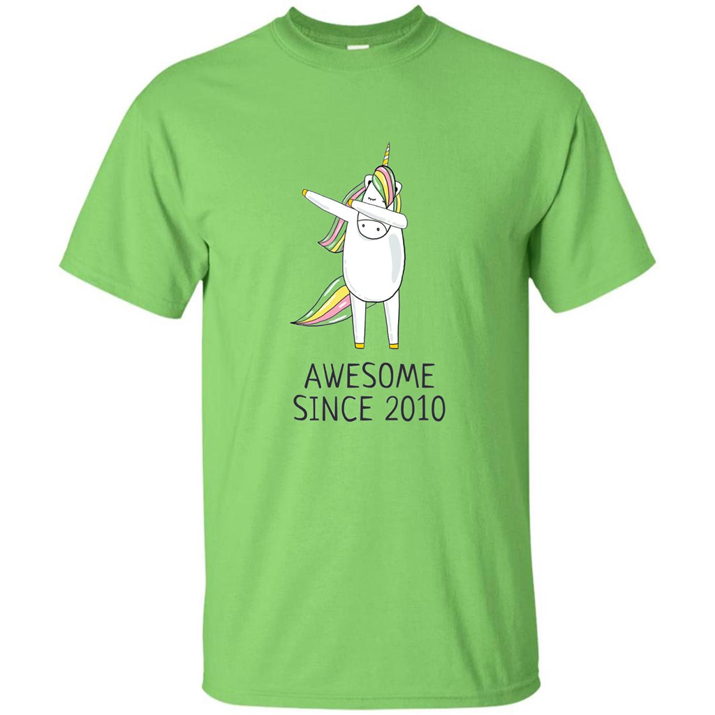 Awesome Since 2010 T-shirt Born In 2010 Lime