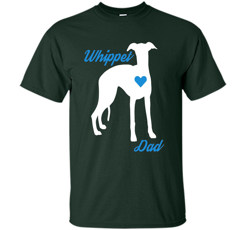 Mens Whippet Dad - Father's Day T-Shirt For Dog Lovers t-shirt Forest Green