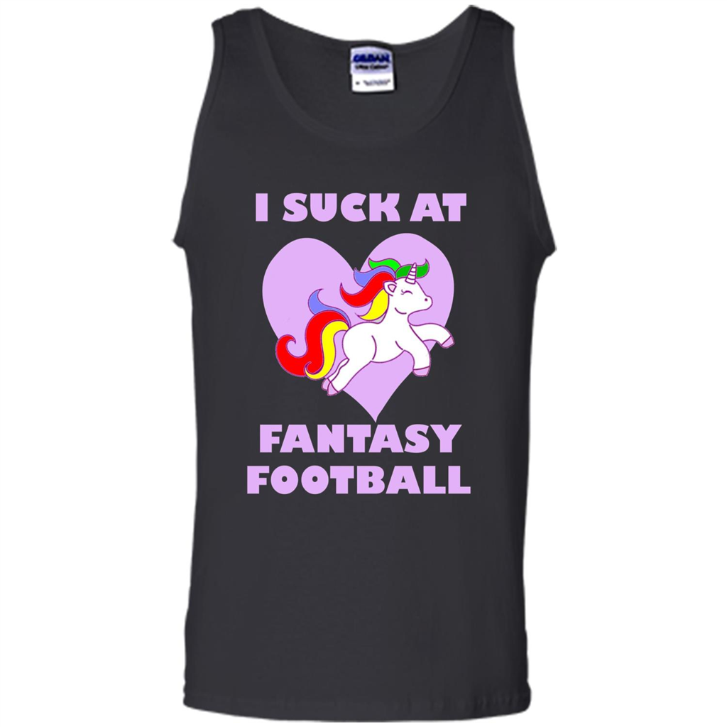 I Suck At Fantasy Football T-shirt Black