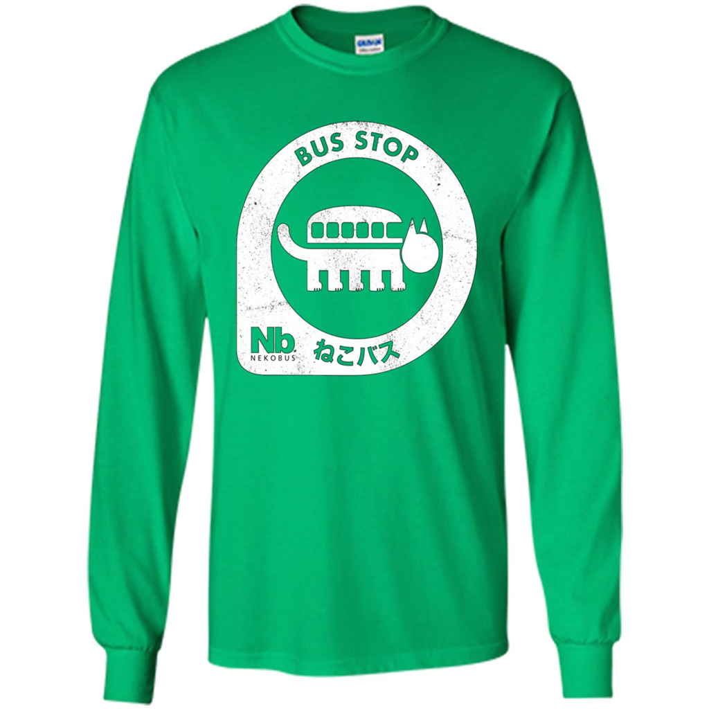 Neko Bus Stop T-shirt Irish Green
