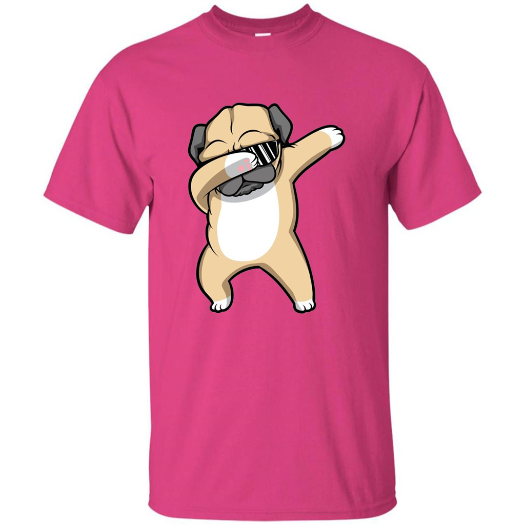 Dabbing Pug T-shirt Funny Cute Dog Dab Dance T-Shirt Heliconia