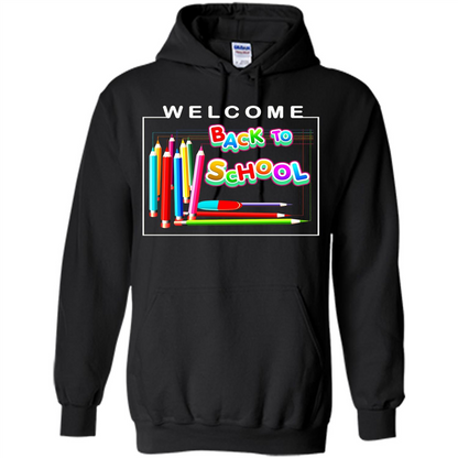 Welcome Back to School T-shirt School Day T-shirt Black