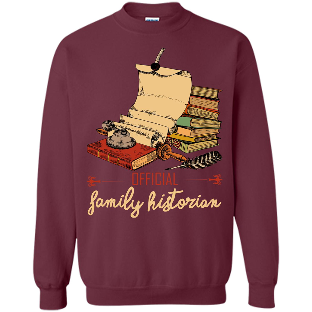 Family T-shirt Official Family Historian Maroon