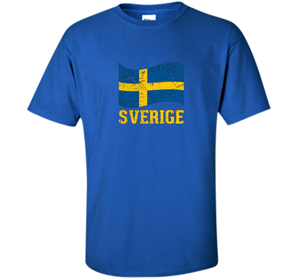 Swedish Flag, Sverige Souvenir Vintage T-Shirt t-shirt Royal