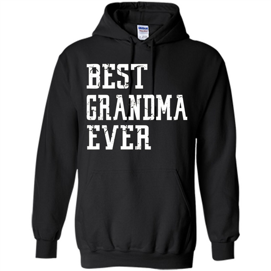 Best Grandma Ever T-Shirt - Grandparents Day T-shirt Black