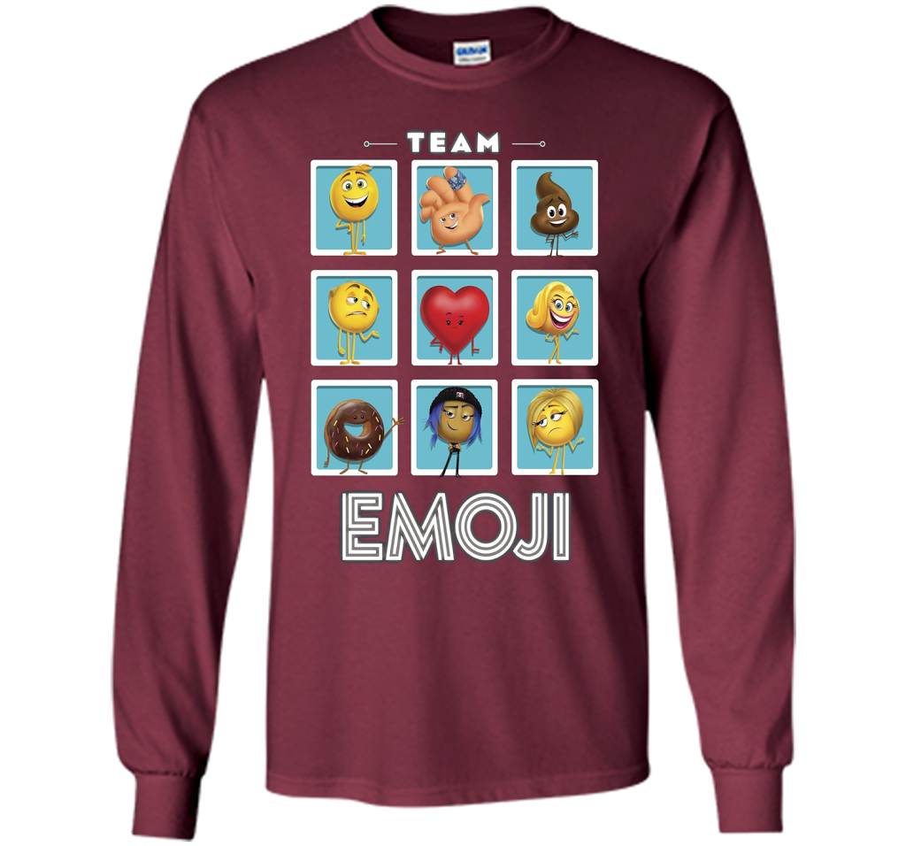 The Emoji Movie Team Emoji Panels Graphic T-Shirt shirt Maroon