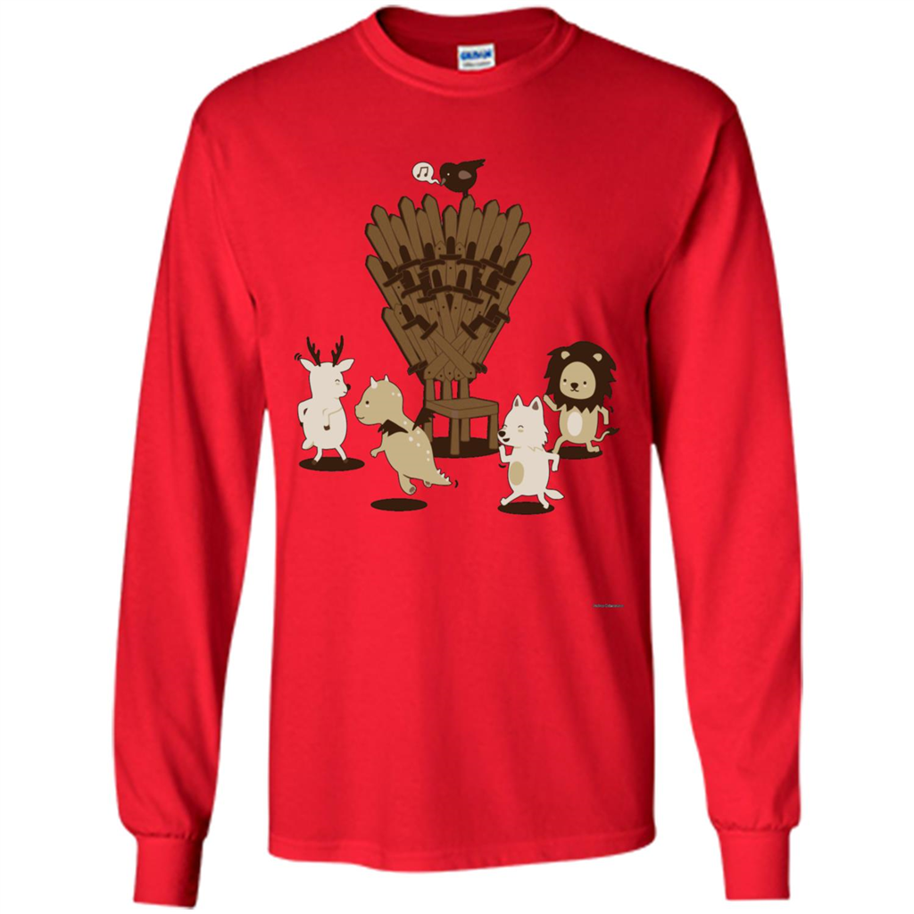 Game Of Musical Thrones Characters T-shirt Red