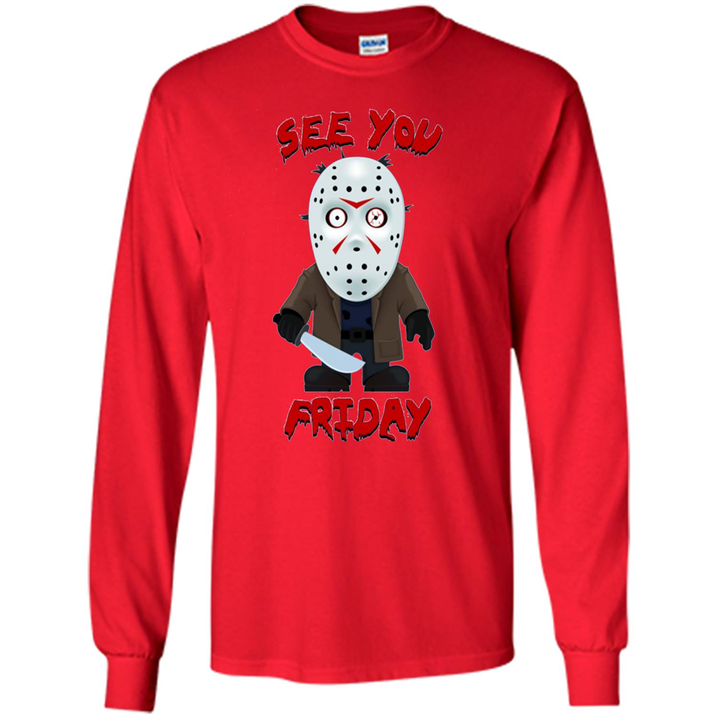 Friday The 12th T-shirt See You Friday Red
