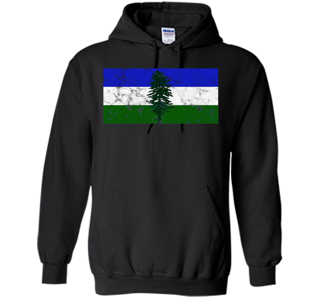 Distressed Cascadia Doug Flag T-shirt Black