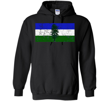 Distressed Cascadia Doug Flag T-shirt Black