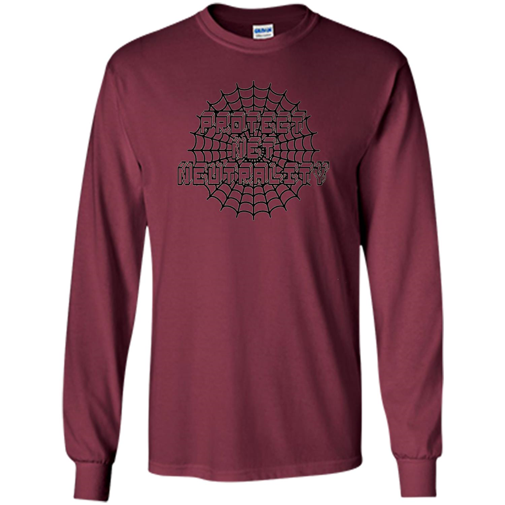 Protect Net Neutrality T-shirt Maroon