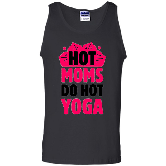 Mothers Day Gift T-shirt Hot Sexy Moms Do Hot Yoga Black