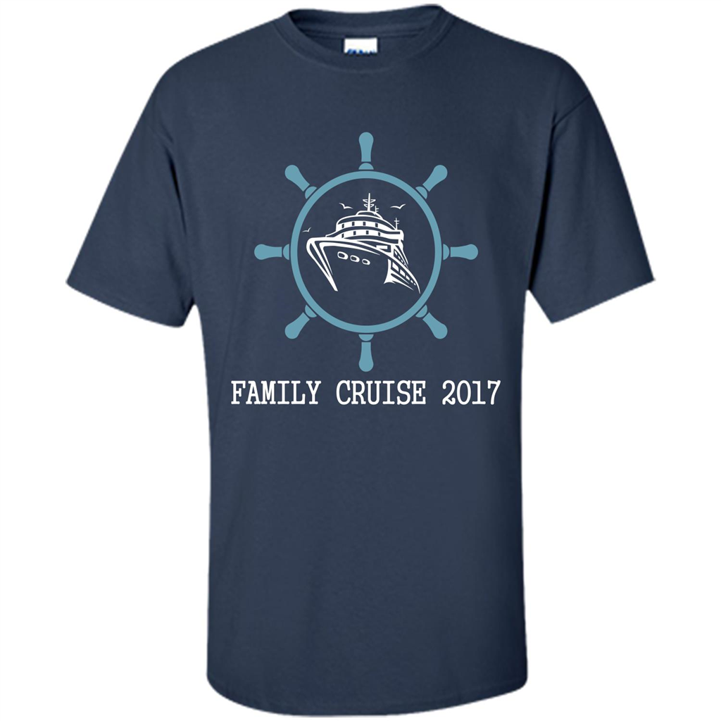 Family T-shirt Family Cruise 2017 Navy