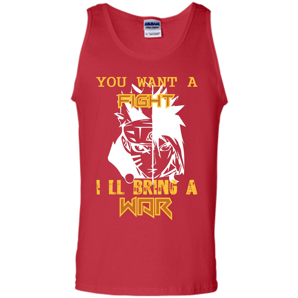 Movie T-shirt You Want A Fight I_Ñéll Bring A War Red