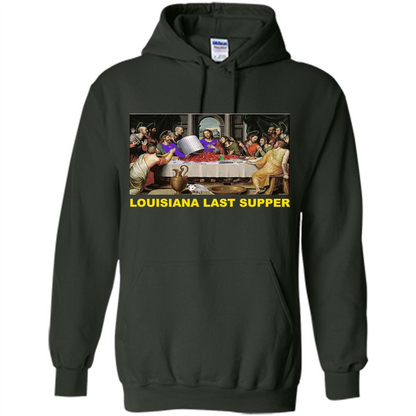 Louisiana Last Supper T-shirt Forest Green