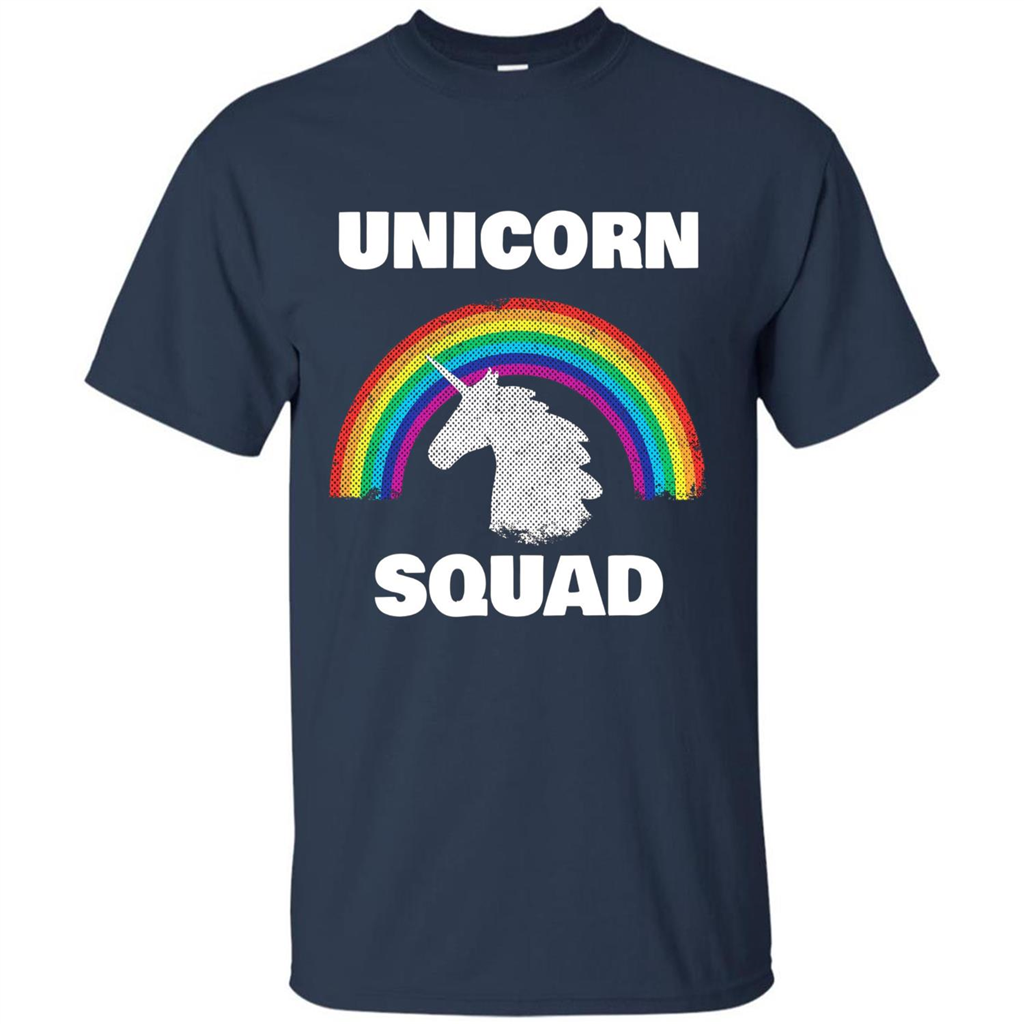 Unicorn Squad T-shirt Rainbow Unicorns Love T-Shirt Navy