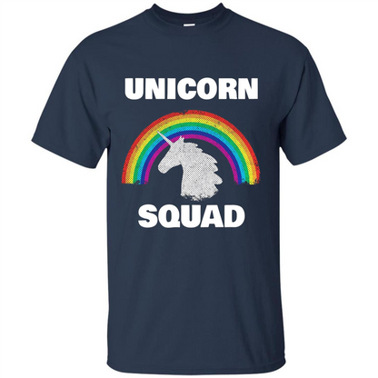 Unicorn Squad T-shirt Rainbow Unicorns Love T-Shirt Navy