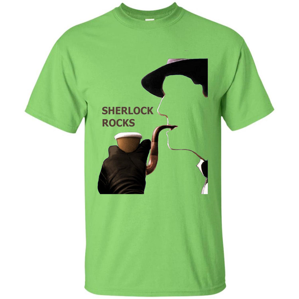 Sherlock Rocks T-shirt Lime