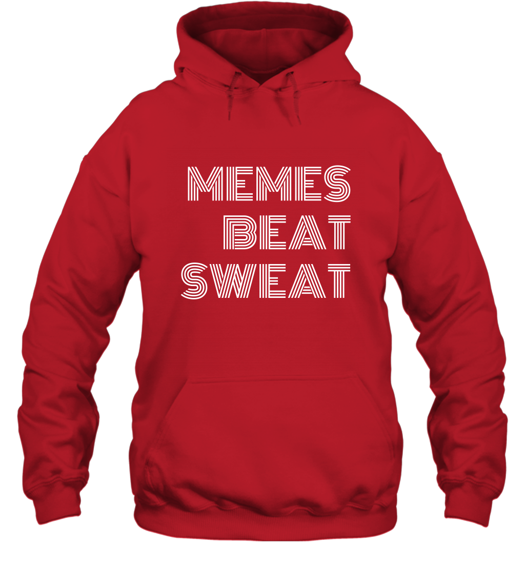 Memes Beat Sweat Shirt Hoodie Hoodie Red