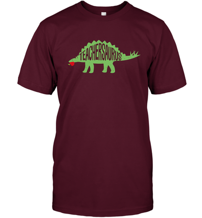 Teachersaurus Teacher Saurus Shirt T-Shirt T-Shirt Maroon