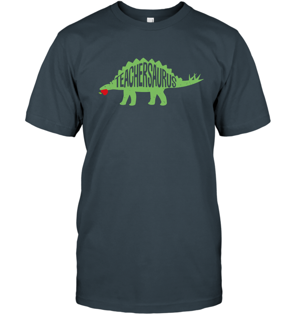 Teachersaurus Teacher Saurus Shirt T-Shirt T-Shirt Charcoal
