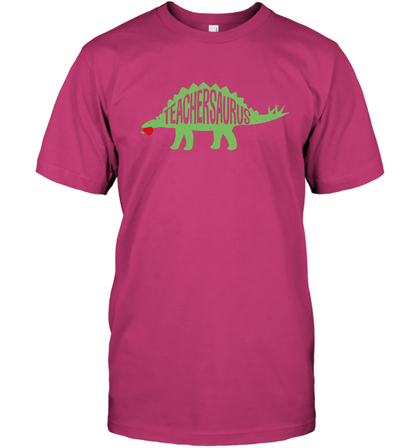 Teachersaurus Teacher Saurus Shirt T-Shirt T-Shirt Heliconia