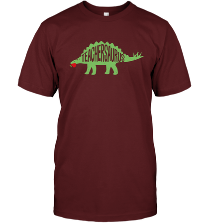 Teachersaurus Teacher Saurus Shirt T-Shirt T-Shirt Cardinal