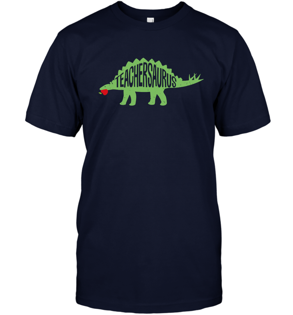 Teachersaurus Teacher Saurus Shirt T-Shirt T-Shirt Navy