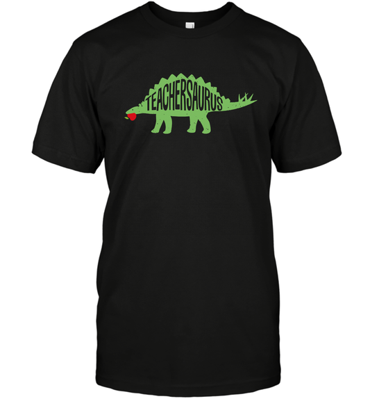 Teachersaurus Teacher Saurus Shirt T-Shirt T-Shirt Black