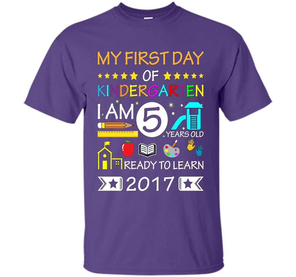 My First Day Of Kindergarten Shirt - Back To School Shirt cool shirt Purple